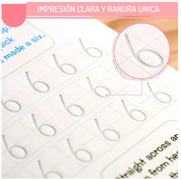 SUPER OFERTA! | Montessori - Set de 4 Libros de Caligrafía Reutilizables con Tinta Mágica para Niños