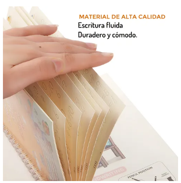 SUPER OFERTA! | Montessori - Set de 4 Libros de Caligrafía Reutilizables con Tinta Mágica para Niños
