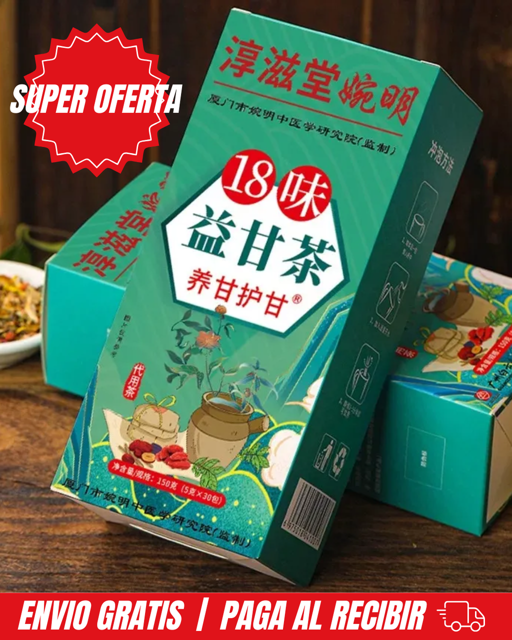 SUPER OFERTA | TÉ CHINO X30 HEPATICO - DESINTOXICA DESDE ADENTRO 🔥