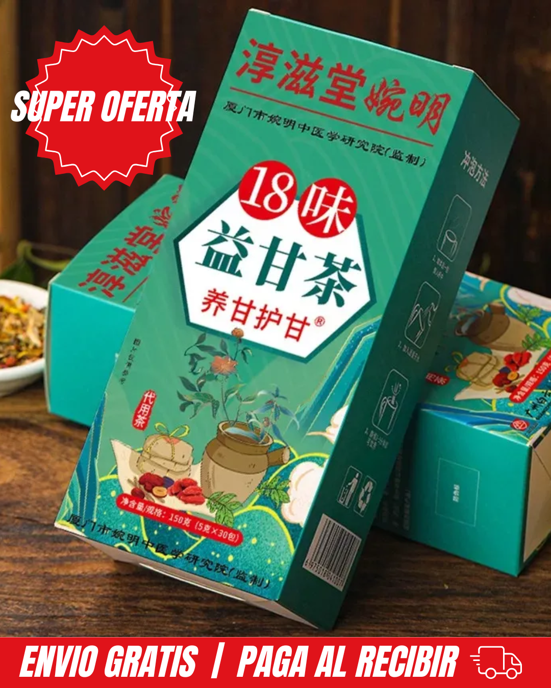 SUPER OFERTA | TÉ CHINO X30 HEPATICO - DESINTOXICA DESDE ADENTRO 🔥