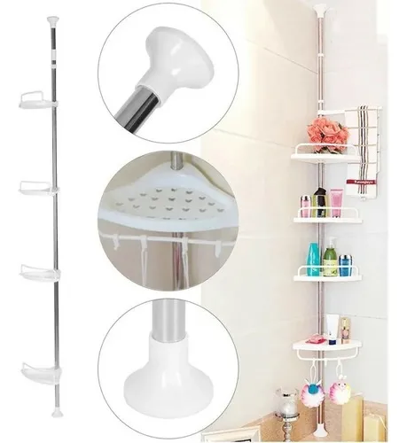 ✨ Organizador de Baño Esquinero™ | Ahorra Espacio & Diseño Moderno