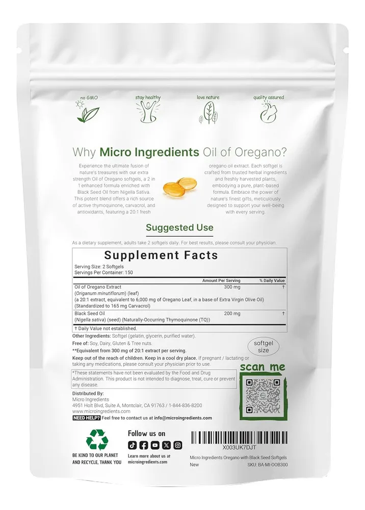 ACEITE DE OREGANO® EN CAPSULSAS | ✅ Potente acción antioxidante y antiinflamatoria ✨