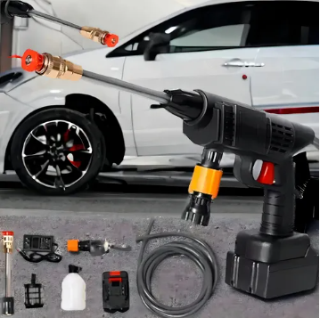 Hydro-Max Pro™: Hidrolavadora Portátil Inalámbrica Con 2 Baterías Recargables