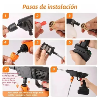 Hydro-Max Pro™: Hidrolavadora Portátil Inalámbrica Con 2 Baterías Recargables