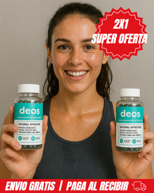 🌿 OFERTA | 2x1: DEOS™ | CÁPSULAS NATURALES PARA ELIMINAR EL MAL OLOR CORPORAL 🌿