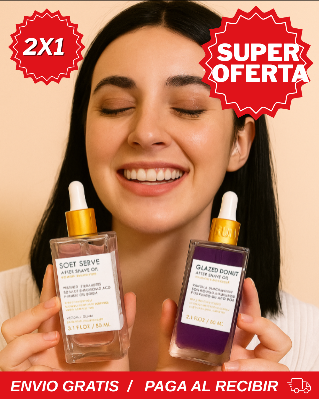 SUPER OFERTA | 2X1 TRULY ORIGINALES®  HIDRATANTE SOFT SERVE 90ml | GLAZED DONUT 90ml